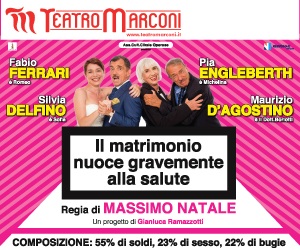 Teatro Marconi di Roma: spettacolo “Il matrimonio nuoce gravemente alla salute”
