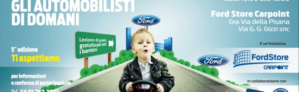 Educare oggi gli automobilisti di domani: 5 e 6 maggio al FordStore Carpoint