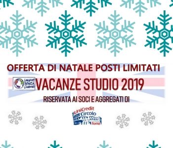 Offerta di Natale – Vacanze Studio 2019 – Lingue Senza Confini